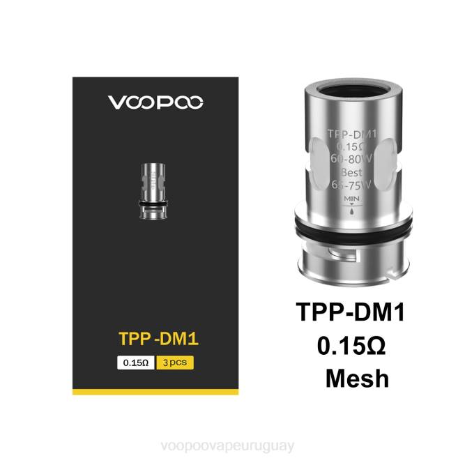 VOOPOO TPP bobinas (3 piezas) tpp-dm1 42FL585 VOOPOO Precio Uruguay