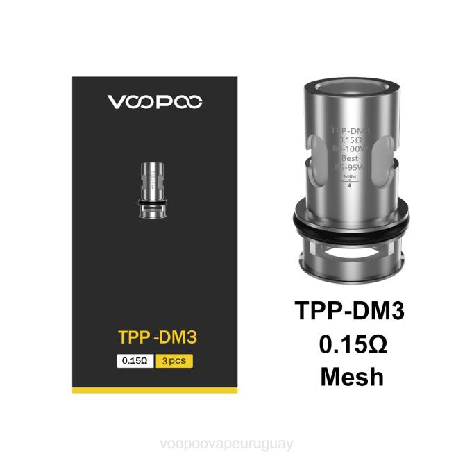 VOOPOO TPP bobinas (3 piezas) tpp-dm3 42FL610 VOOPOO Vape Price