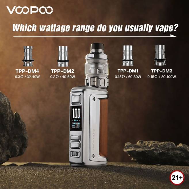 VOOPOO ARGUS GT II equipo de tanque grafito 42FL1 VOOPOO Uruguay