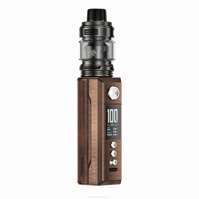 VOOPOO DRAG M100S dispositivo mod latón antiguo y padauk 42FL275 VOOPOO Precio Uruguay