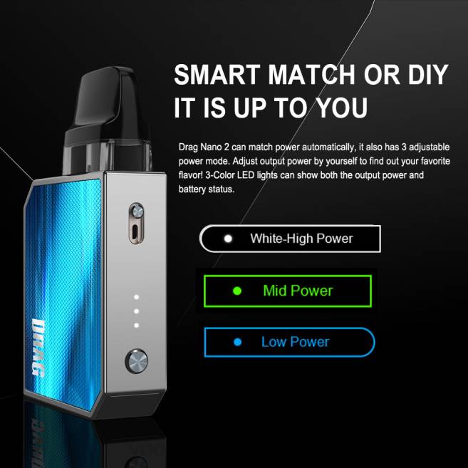 VOOPOO DRAG NANO 2 kit de cápsulas té verde 42FL152 VOOPOO Vape Uruguay