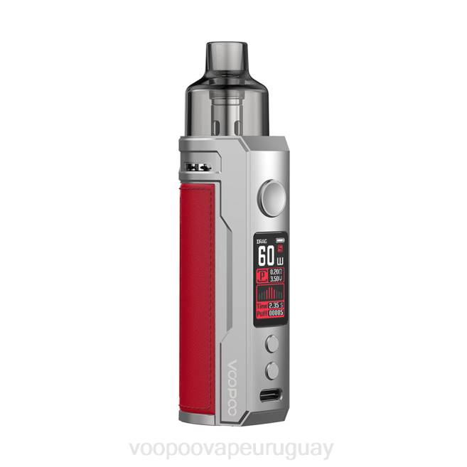 VOOPOO DRAG S kit de modificación de cápsulas rojo plateado 42FL202 VOOPOO Vape Uruguay