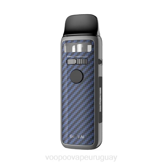 VOOPOO VINCI 3 kit de modificación de cápsulas fibra de carbono azul 42FL363 VOOPOO Vape Montevideo